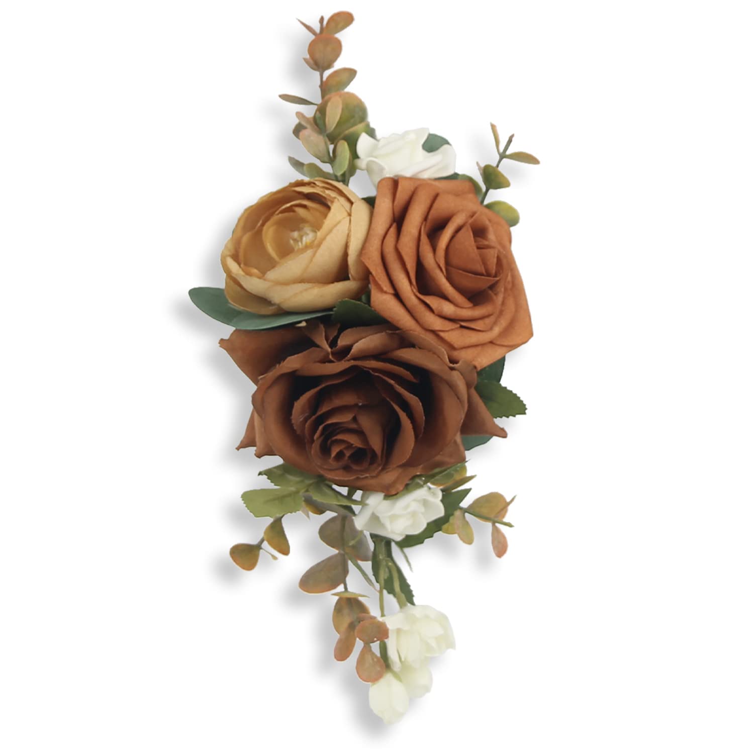 Amazon.com: Rinlong Artificial Flower Shoulder Corsages Burnt